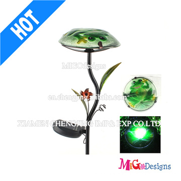 Metall Pilz Licht LED Outdoor Garten Solar Licht